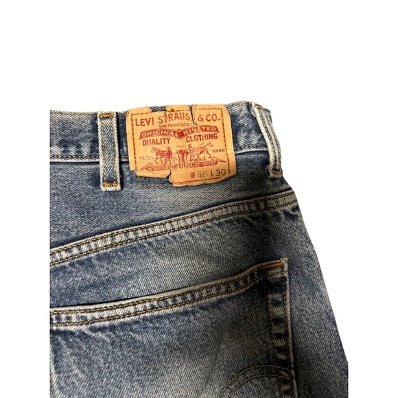 Levi's 505 Blue Jeans Men's Size W38 L30 Regular Fit Straight Leg Cotton Denim - Picture 5 of 10
